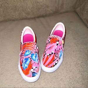 Nike floral sneakers slip ons 6.5